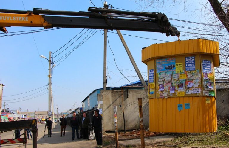 За минулий рік у Запоріжжі демонтували майже 100 незаконних МАФів